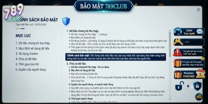 Bảo Mật 789Club An Toàn Tuyệt Đối Cho Mọi Giao Dịch Người Chơi