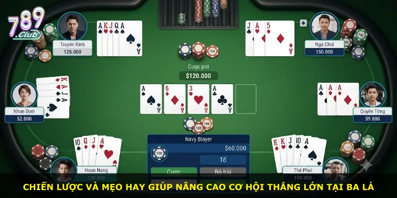 Chiến lược và mẹo hay giúp nâng cao cơ hội thắng lớn tại Ba lá