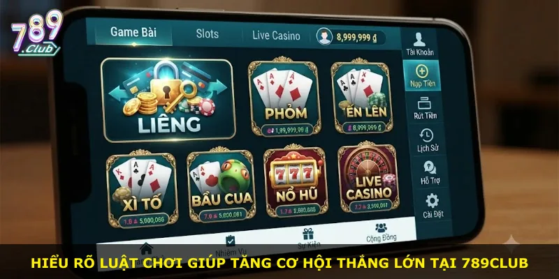 Hiểu rõ luật chơi giúp tăng cơ hội thắng lớn tại 789Club