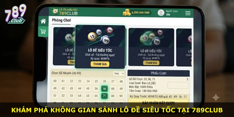 Khám phá không gian sảnh lô đề siêu tốc tại 789Club
