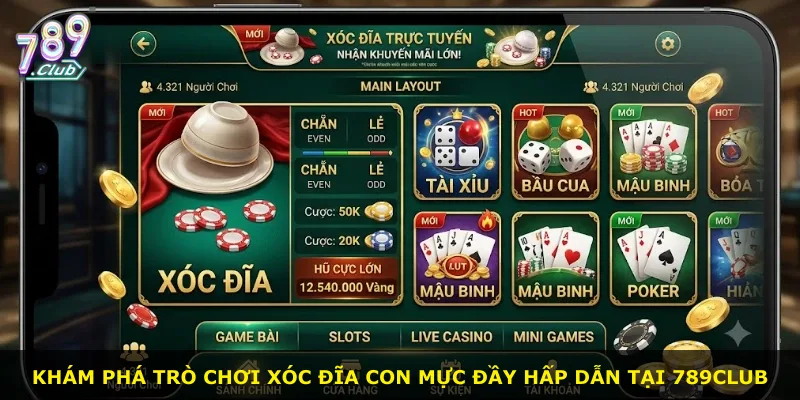 Khám phá trò chơi xóc đĩa con mực đầy hấp dẫn tại 789Club