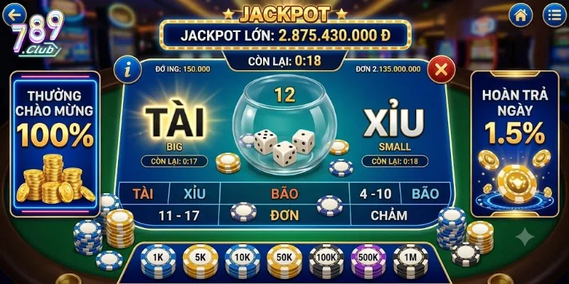 Tài Xỉu MD5 789Club Trải Nghiệm Game Công Bằng, Cược Vui Cực Đã
